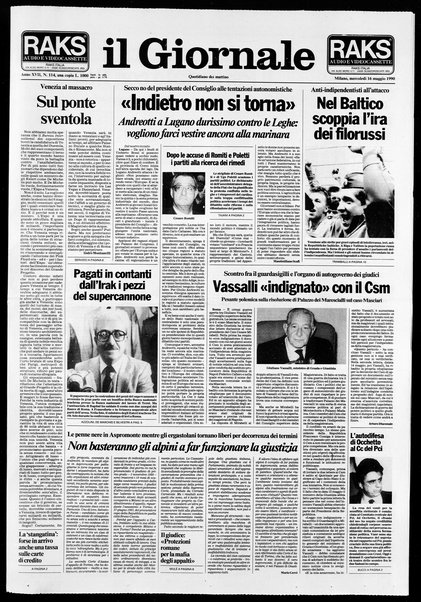 Il giornale : quotidiano del mattino